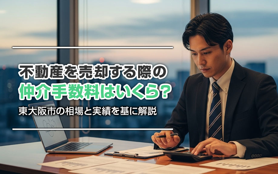 不動産を売却する際の仲介手数料はいくら？東大阪市の相場と実績を基に解説の画像