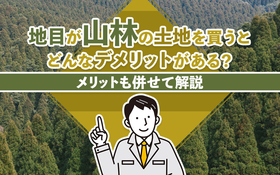 地目が山林の土地を買うとどんなデメリットがある？メリットも併せて解説の画像