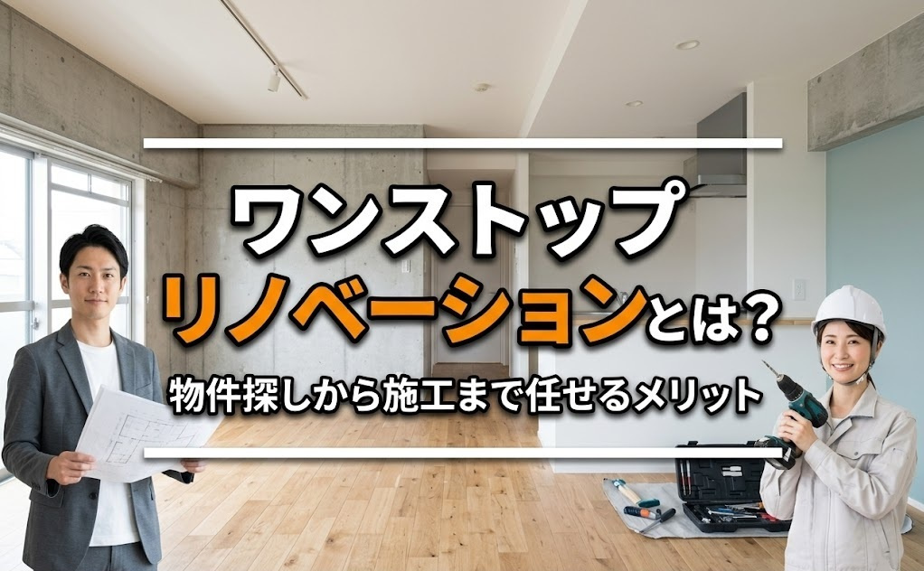 ワンストップリノベーションとは？物件探しから施工まで任せるメリットの画像