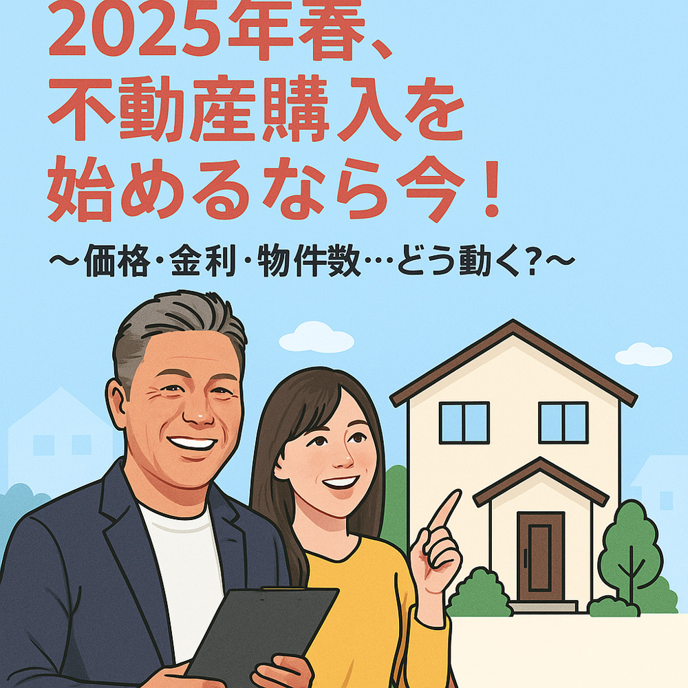 2025年春、不動産購入を始めるなら今！の画像