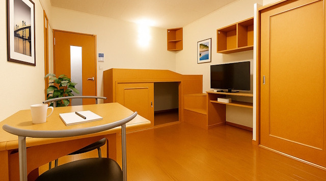 【ルームツアー】レオパレス萩ヶ丘｜家電付きアパート！収納豊富な一人暮らし向け♪の画像