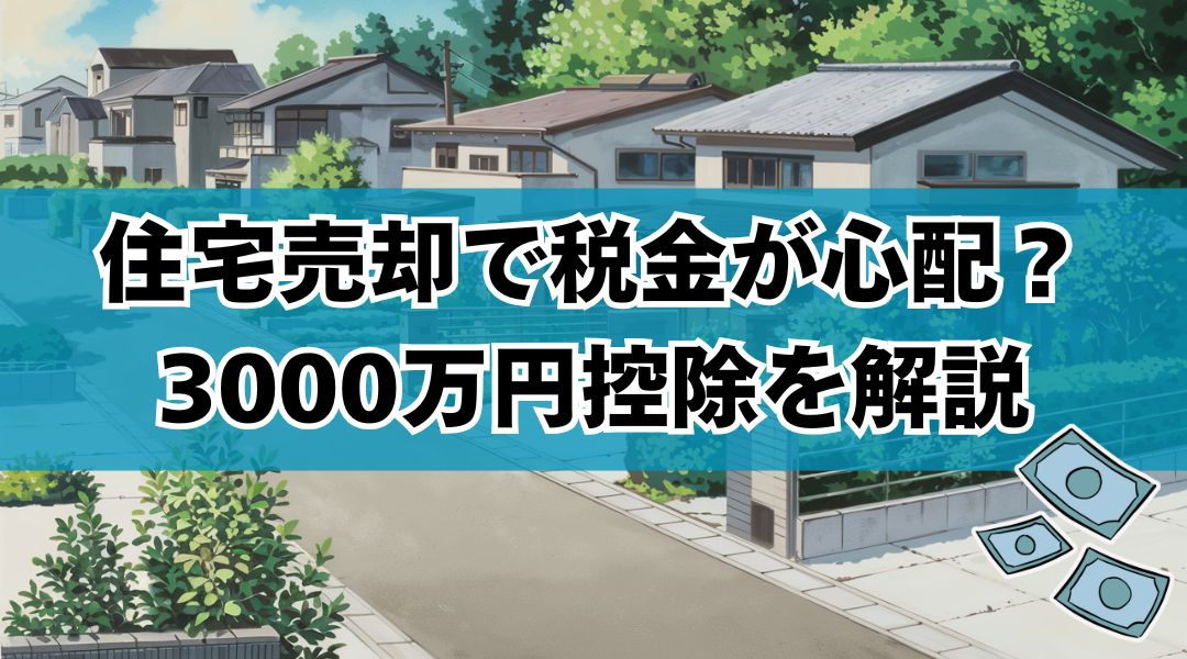 住宅売却で税金が心配？3000万円控除を解説の画像