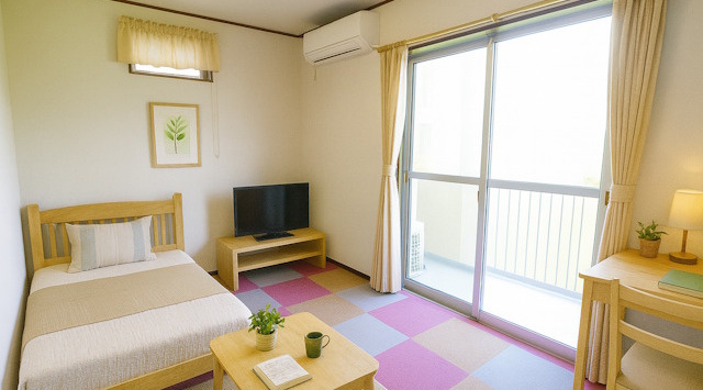 【ルームツアー】南紀寺ハイツ｜オール電化にモニター付きインターホン有り！住宅地が建ち並ぶエリアにある学生の一人暮らし向けのお部屋の画像