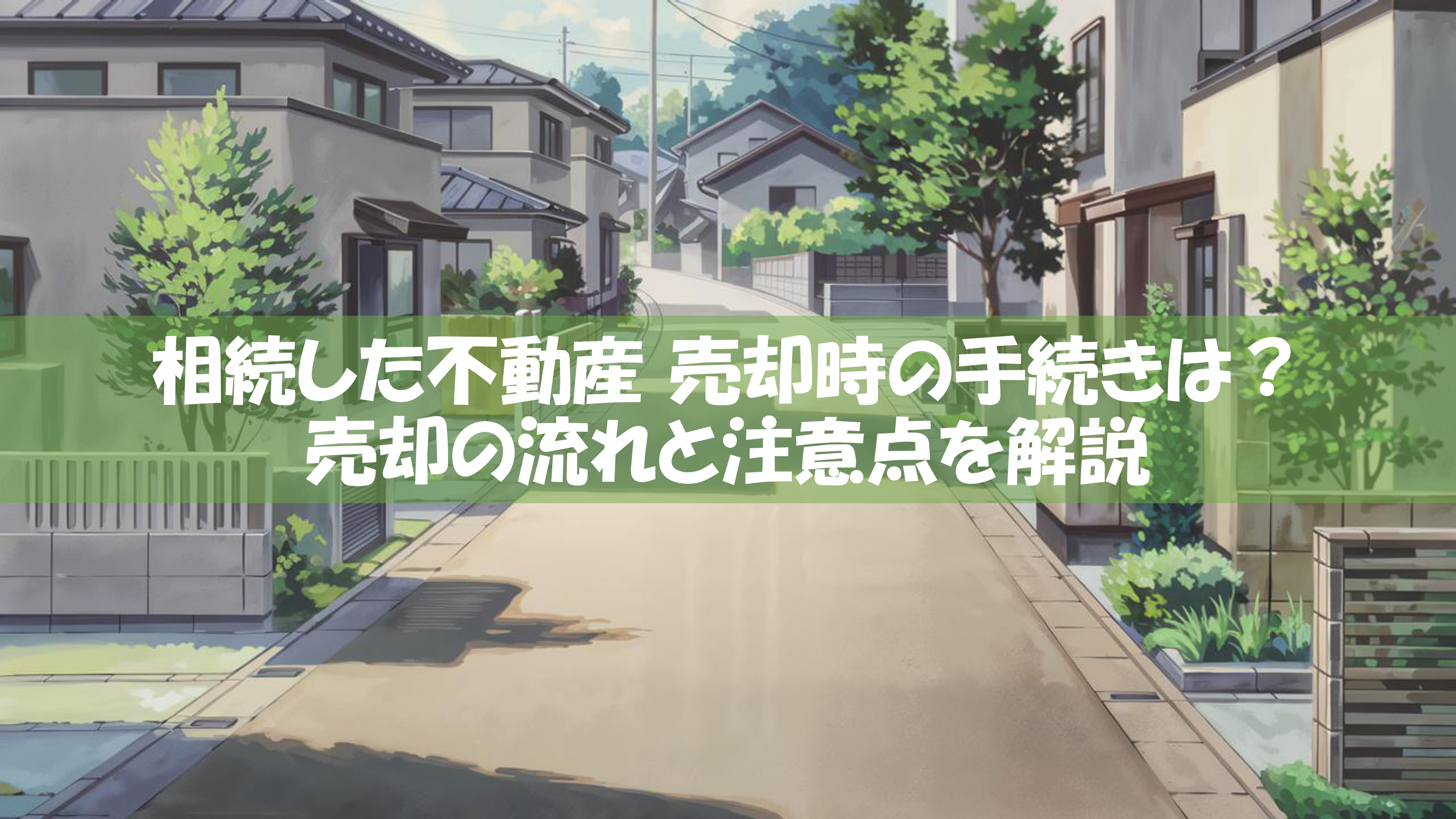 相続した不動産 売却時の手続きは？売却の流れと注意点を解説の画像