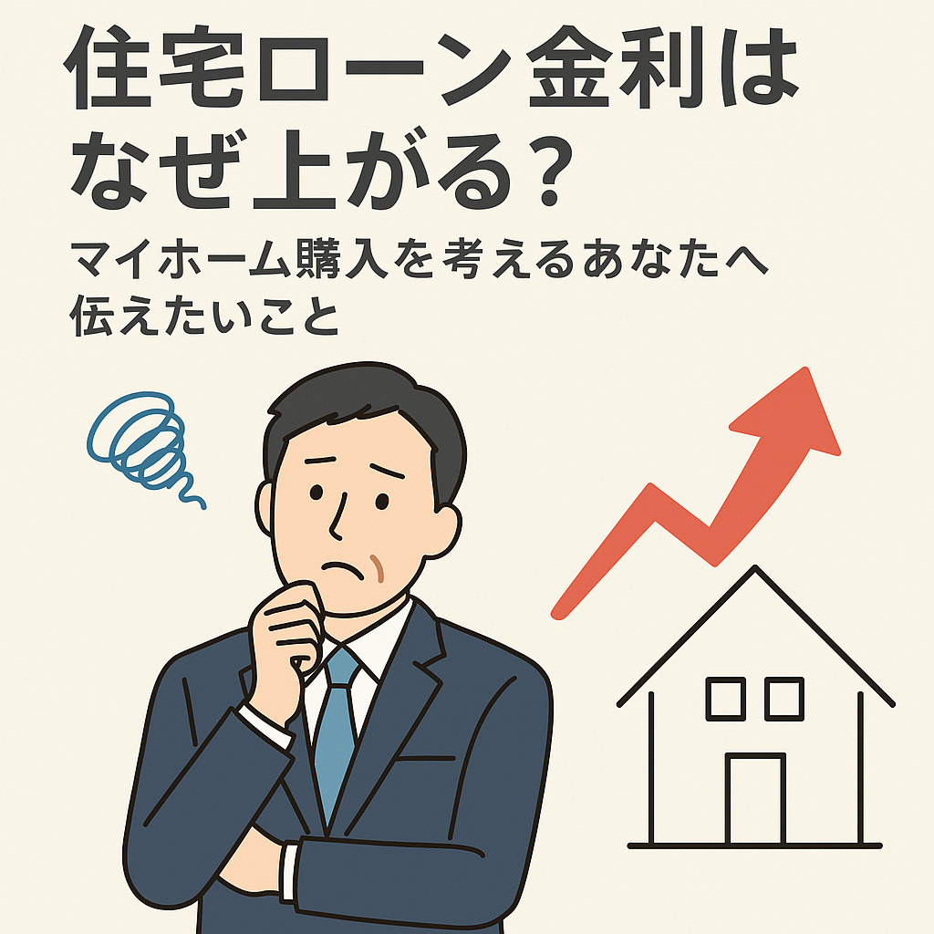 2025年最新】住宅ローン金利はなぜ上がる？マイホーム購入を考える