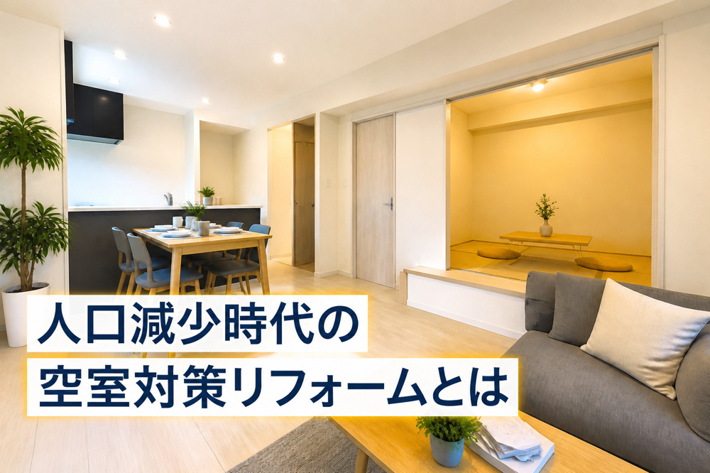 人口減少時代の空室対策とは？リフォーム事例をご紹介の画像