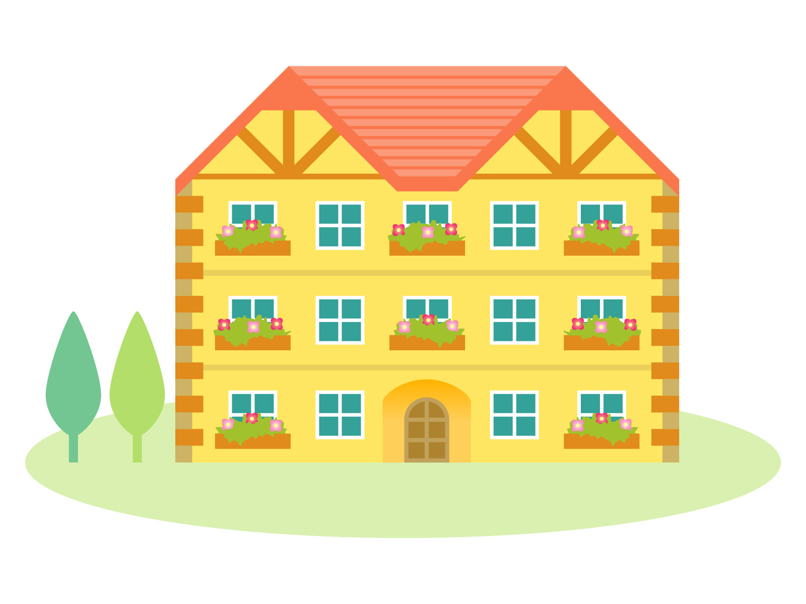 集合住宅（アパート・マンション）に使われることが多い外国語の画像