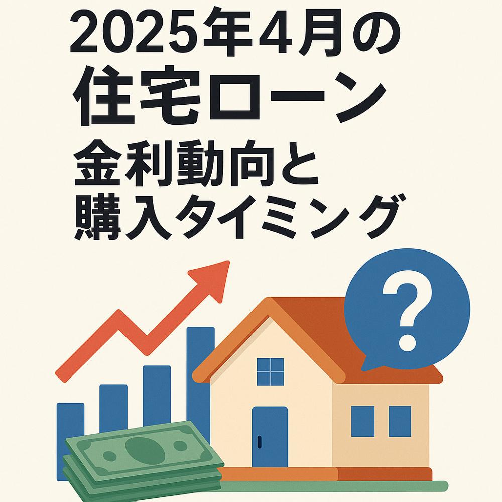2025年4月の住宅ローン金利動向と購入タイミングの画像