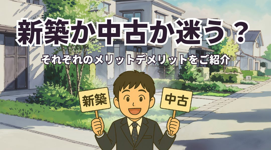 新築か中古か迷う？それぞれのメリットデメリットをご紹介の画像