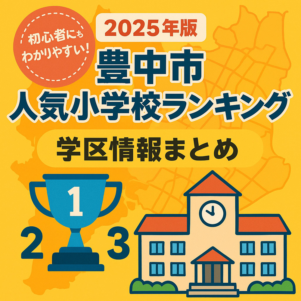 【2025年版】豊中市の人気小学校ランキングと学区情報まとめの画像