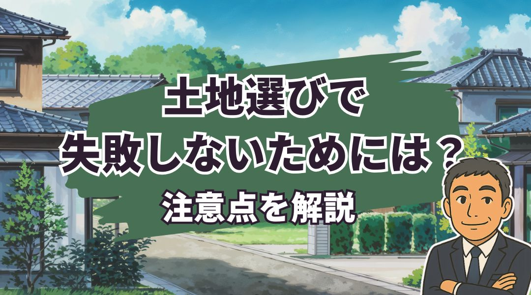 土地選びで失敗しないためには？注意点を解説の画像