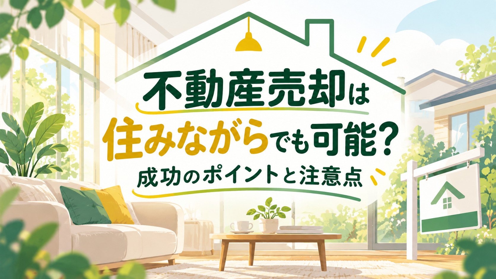 不動産売却は住みながらでも可能？成功のポイントと注意点を解説の画像