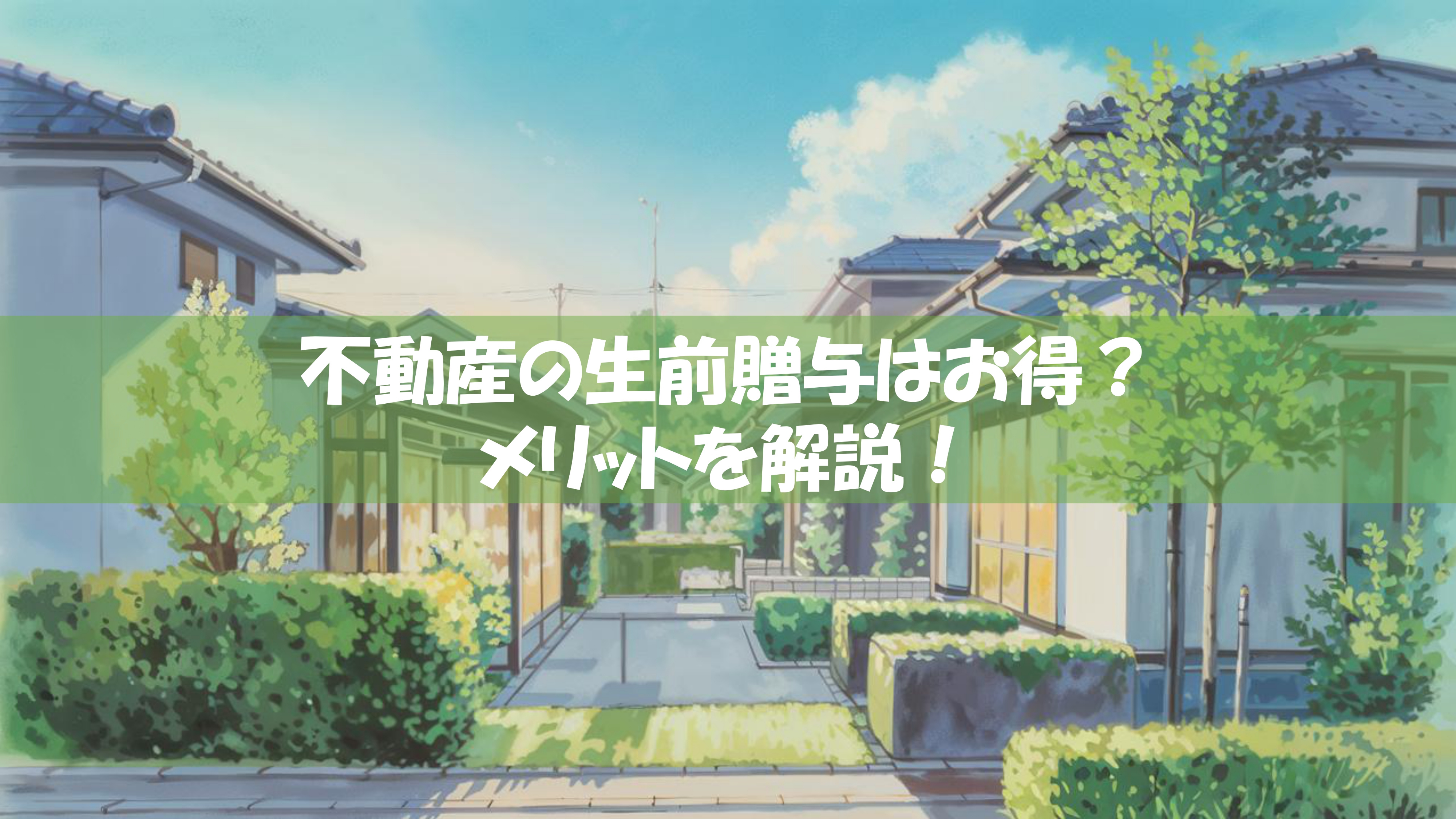 不動産の生前贈与はお得なのか？メリットを解説の画像