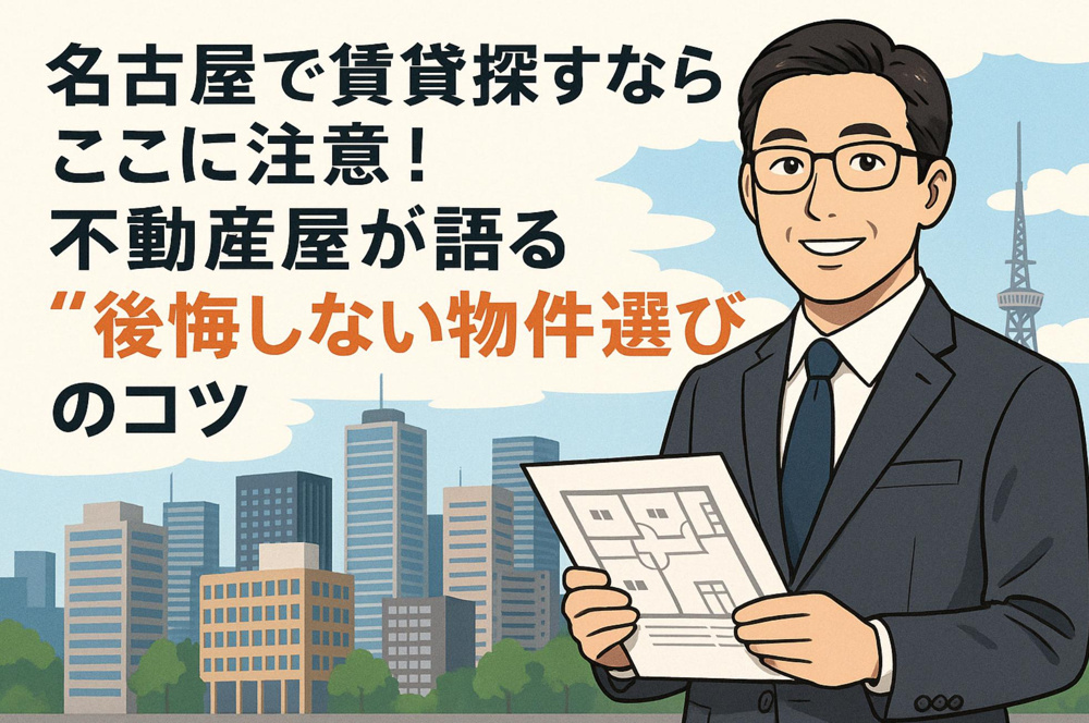 名古屋で賃貸探すならここに注意！不動産屋が語る“後悔しない物件選び”のコツ~名古屋 My賃貸~の画像
