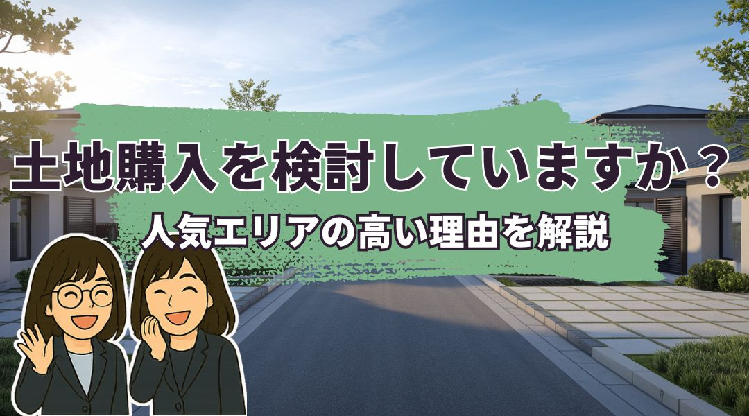 土地購入を検討していますか？人気エリアの高い理由を解説の画像