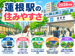 蓮根駅は住みやすい?家賃相場・治安・買い物・交通・子育てを解説【2026年版】の画像