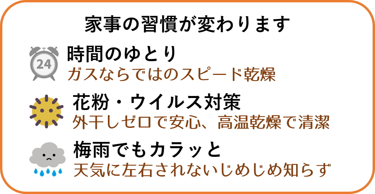 家事の習慣が変わります