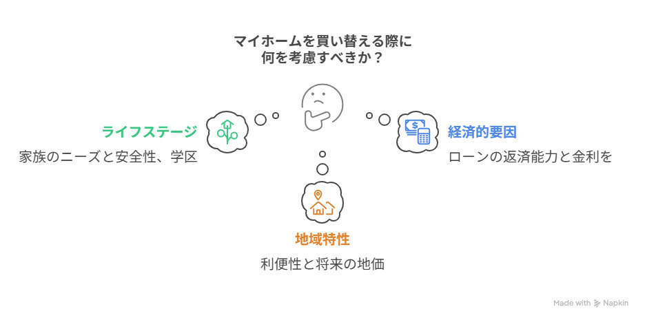 マイホームを買い替える際に何を考慮すべきか？