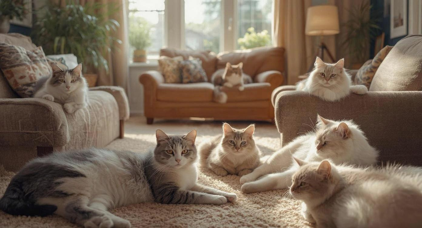 猫の多頭飼いはメリットがいっぱい！むずかしさもご紹介の画像