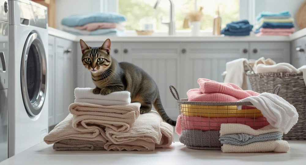 猫の嘔吐や粗相の洗濯対策を知っていますか？効果的な汚れ落としのコツをご紹介の画像