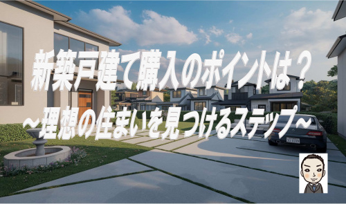 新築戸建て購入のポイントは？理想の住まいを見つけるステップを解説の画像