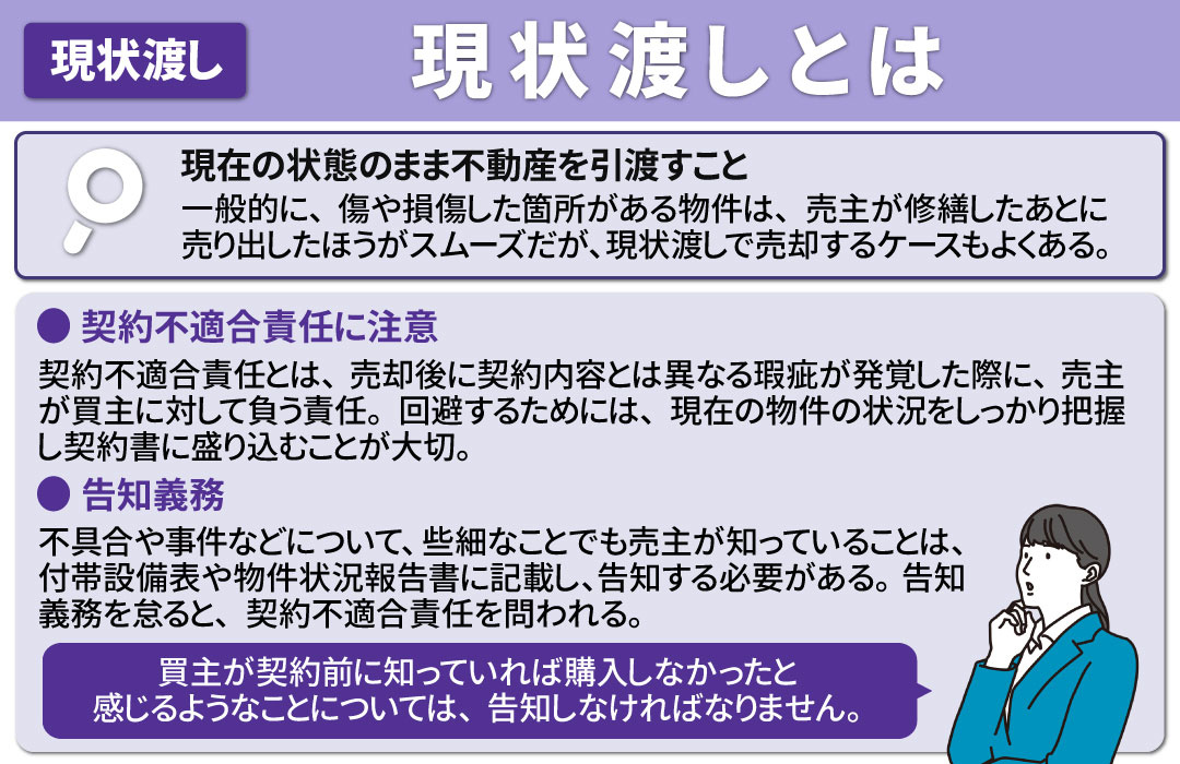 不動産を売却する際の「現状渡し」とは
