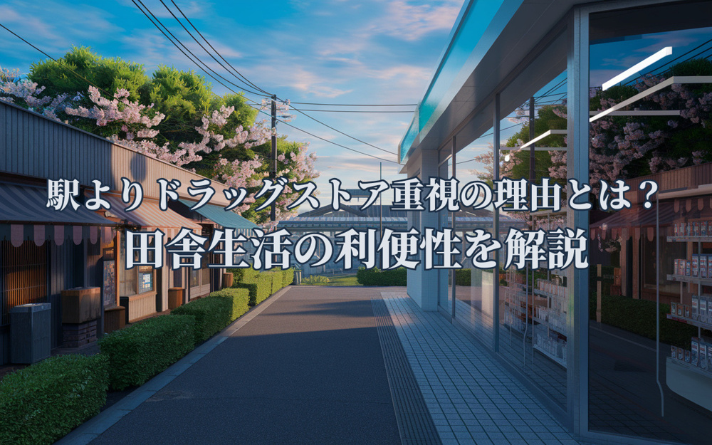 駅よりドラッグストア重視の理由とは？田舎生活の利便性を解説の画像