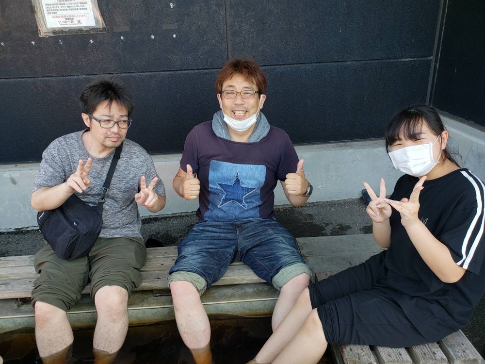 足湯に入ってきました(^^)/の画像