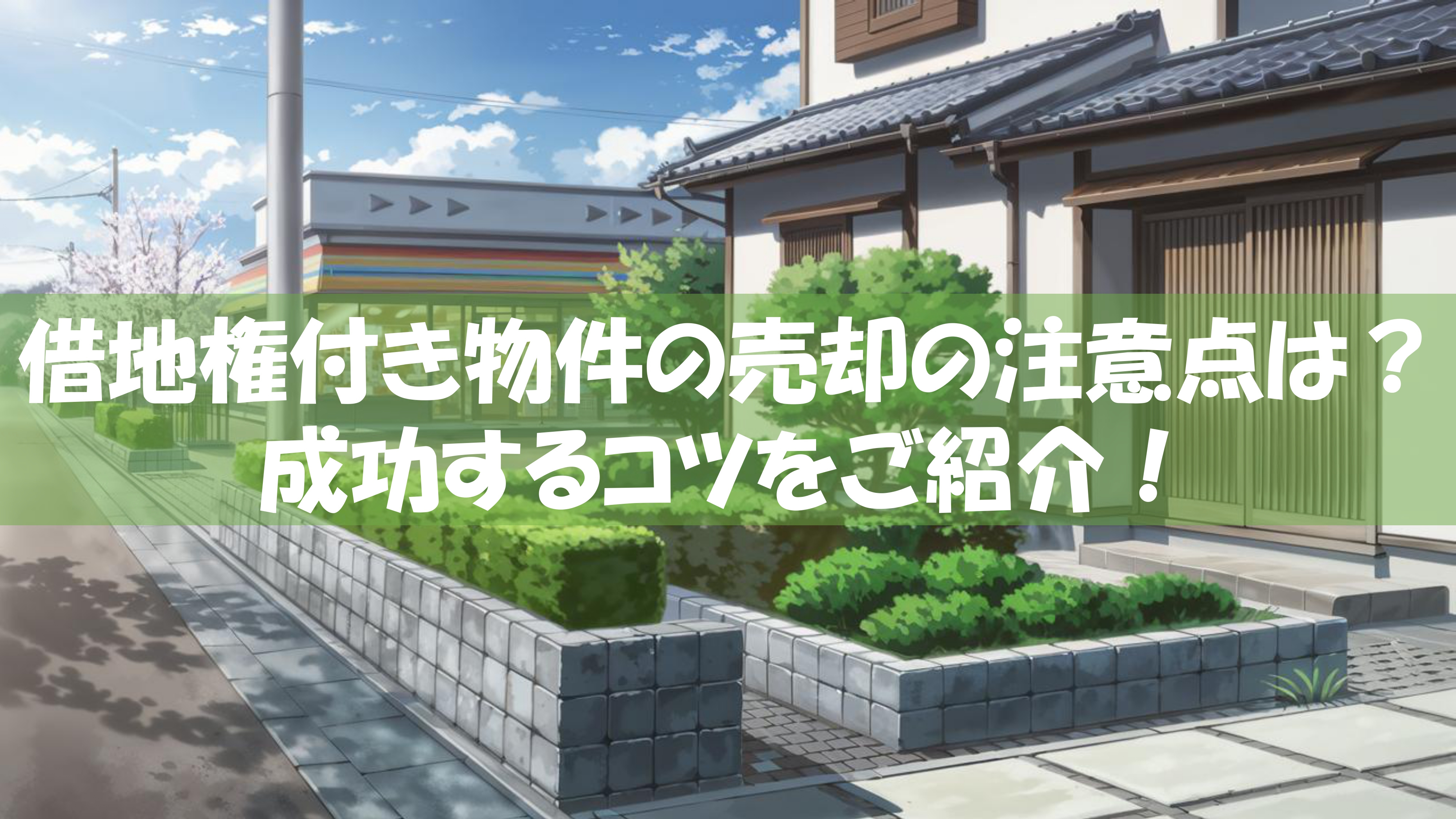 借地権付き物件の売却で注意すべき点は？成功するコツをご紹介の画像