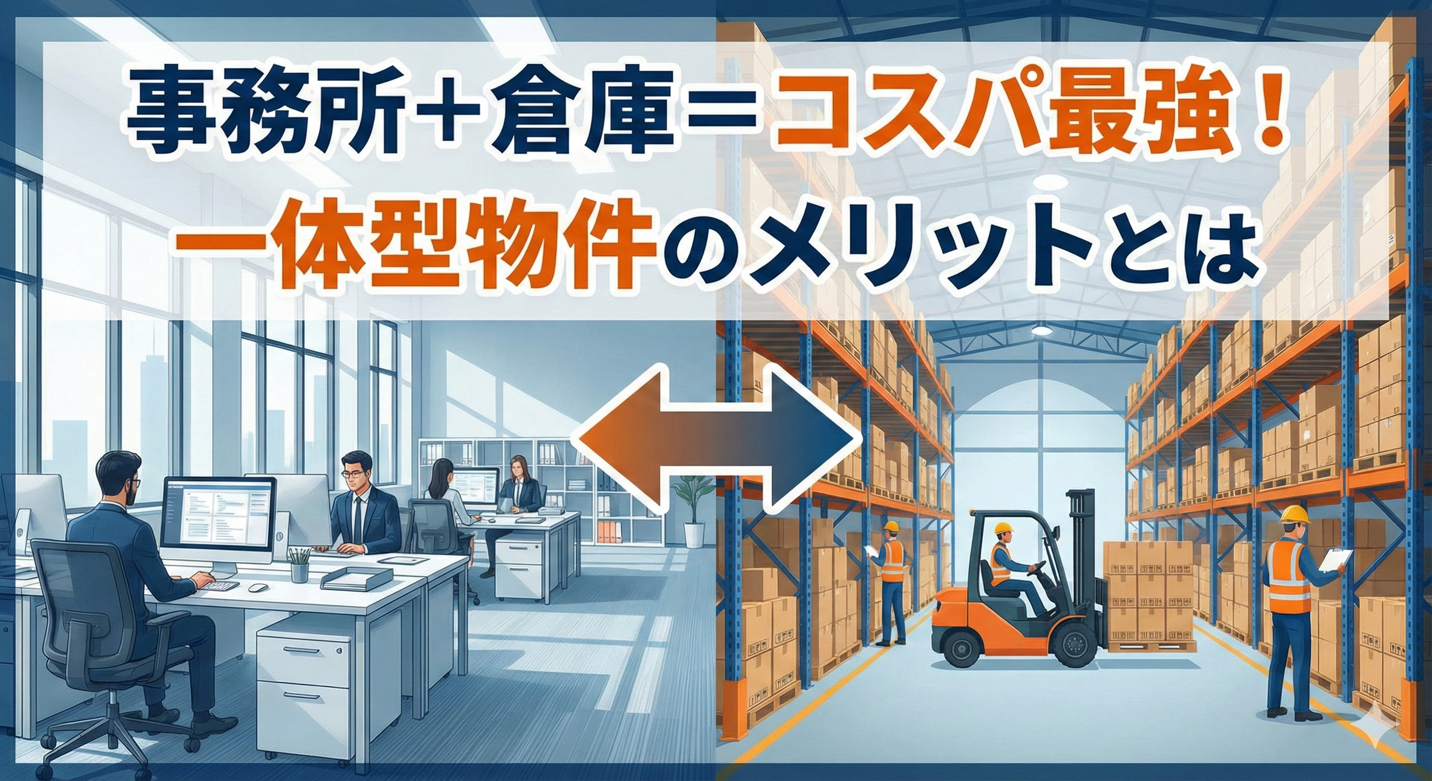 事務所＋倉庫＝コスパ最強？一体型物件のメリットとはの画像