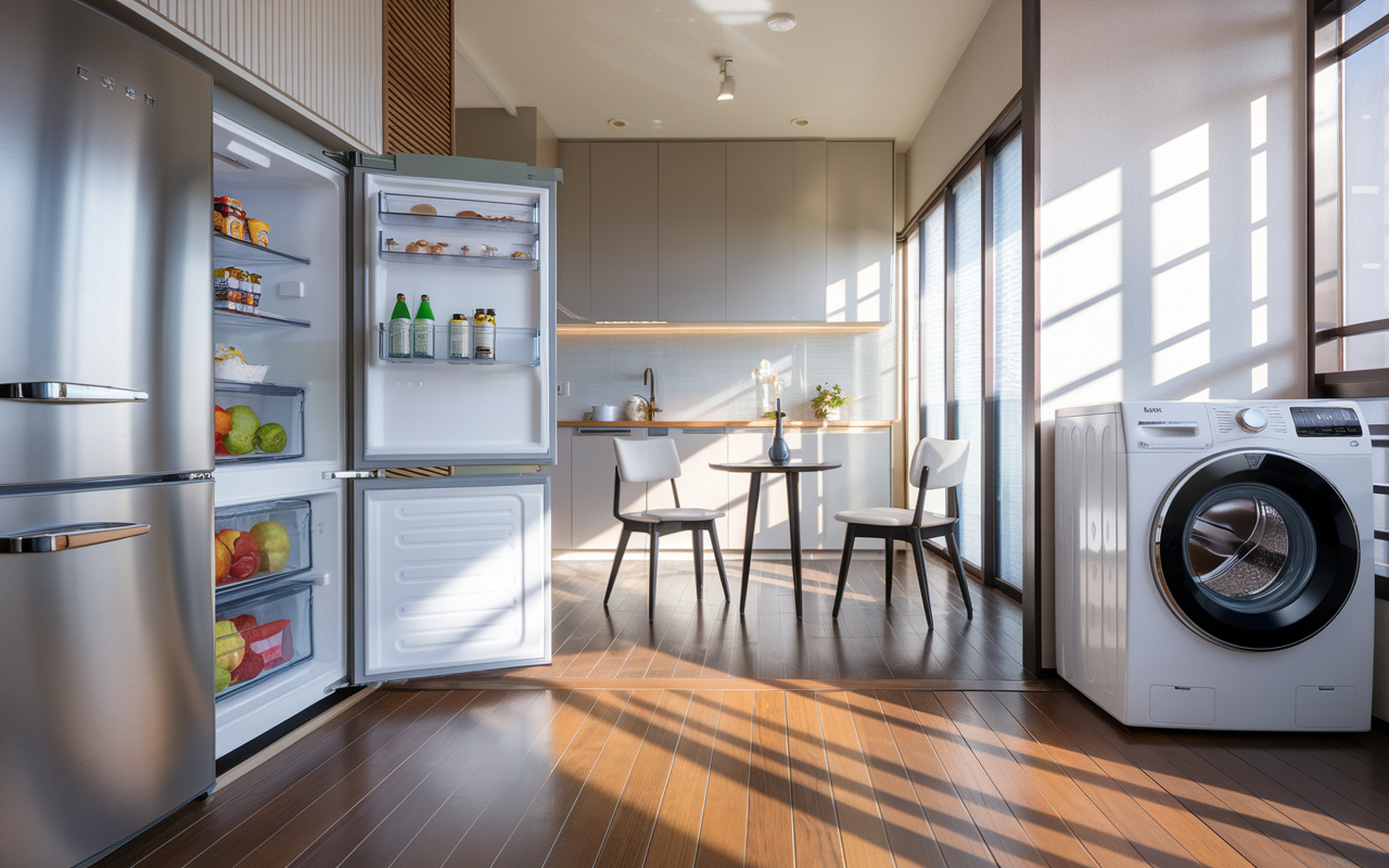 二人暮らしに最適な家電サイズとは？冷蔵庫と洗濯機を解説の画像