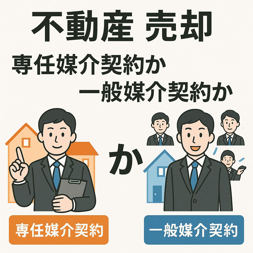 【不動産売却】専任媒介？一般媒介？どちらを選ぶべき？の画像