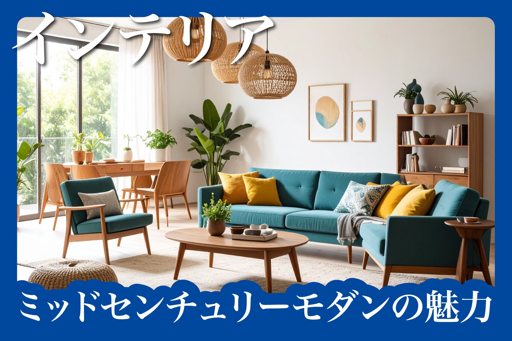 ミッドセンチュリーモダンの魅力と作り方の画像