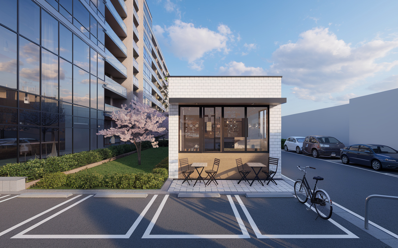 都会にあるお店