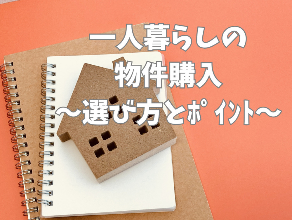 一人暮らしの不動産購入はどうする？購入プロセスをご紹介の画像