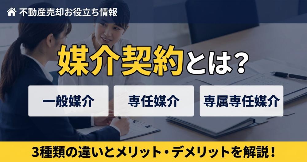 媒介契約とは？ その種類とメリット・デメリットの画像