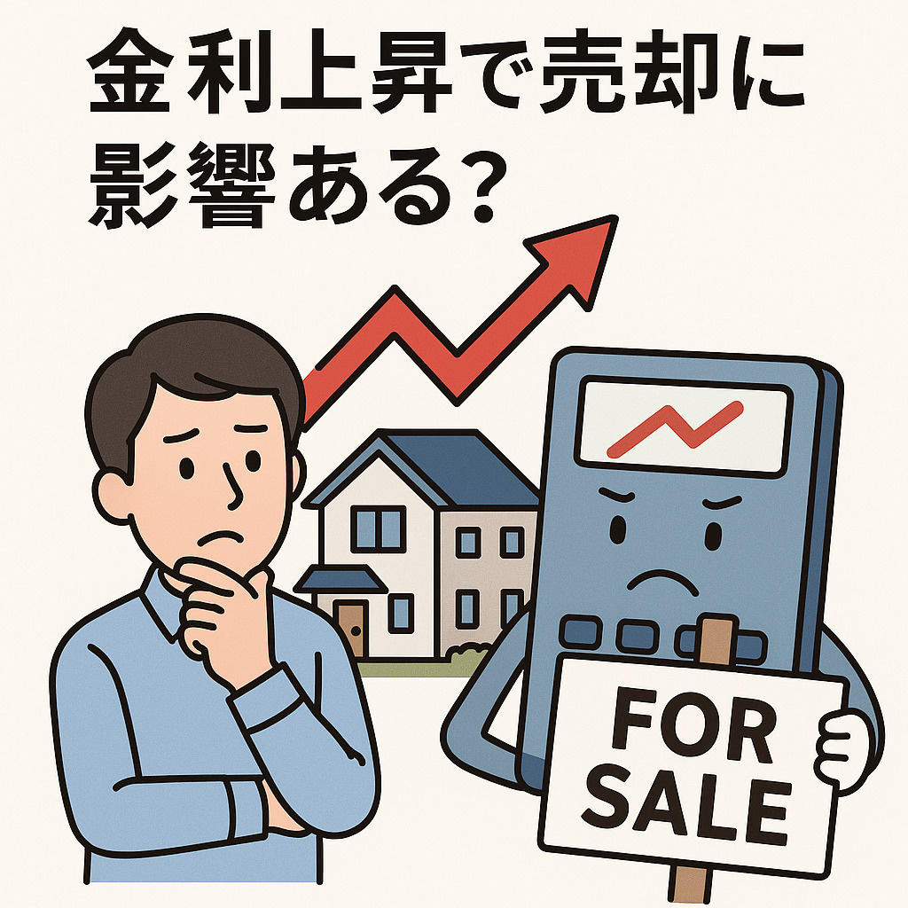 不動産売却｜金利上昇で売却には影響ある？2025年最新トレンドと対策を解説！の画像