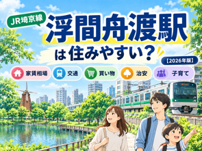浮間舟渡駅は住みやすい?家賃相場・治安・買い物・交通・子育てを解説【2026年版】の画像