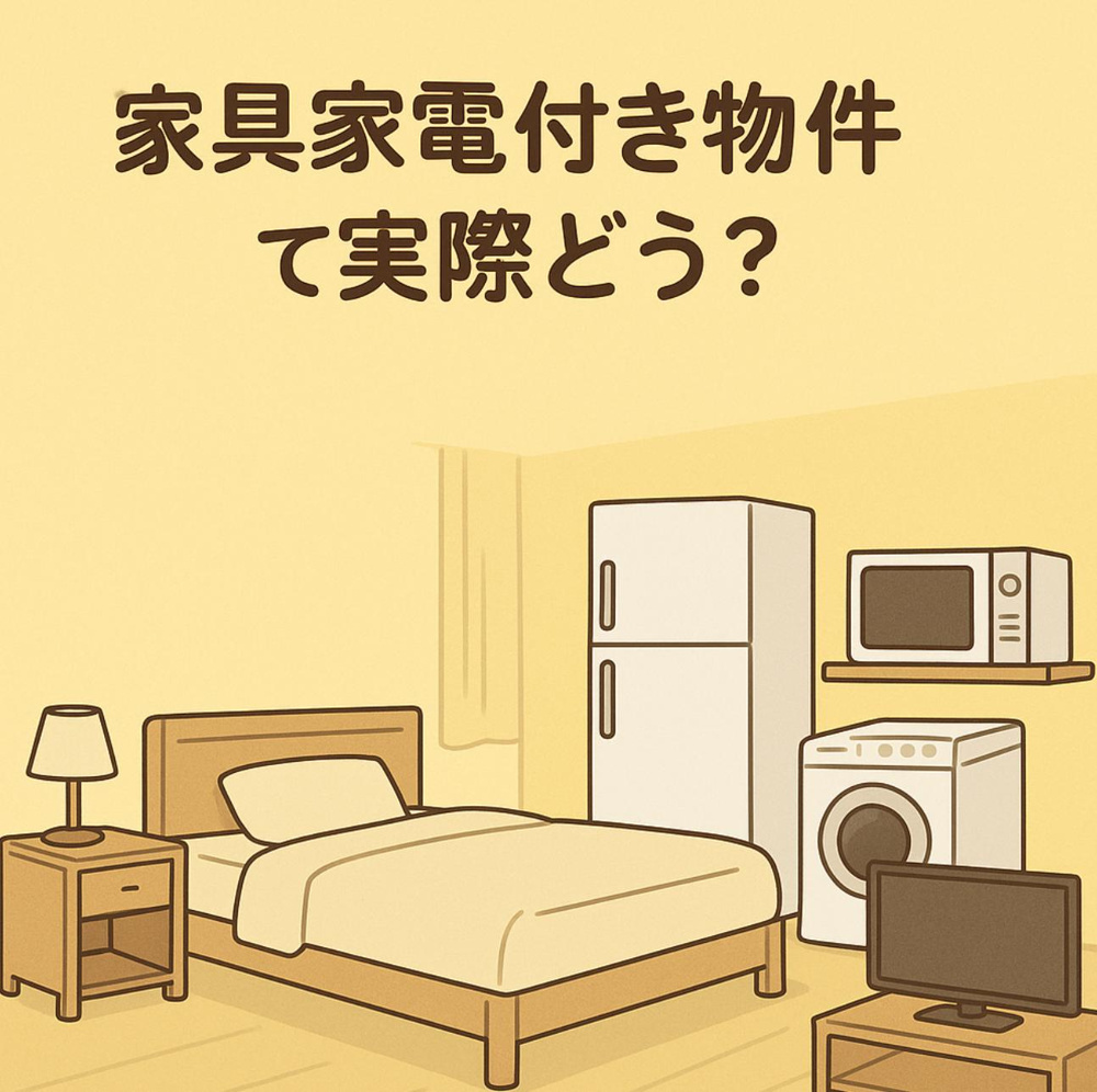 学生や単身赴任の方におすすめな家具家電付き物件のメリット・デメリットについて～名古屋　My賃貸～の画像