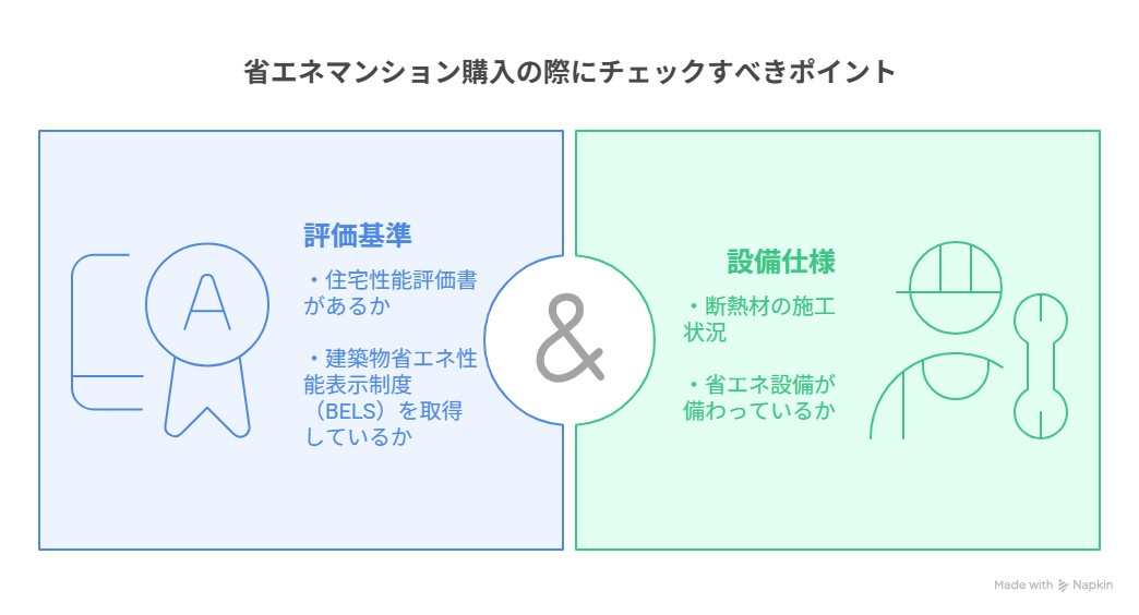 省エネマンション購入の際にチェックすべきポイント