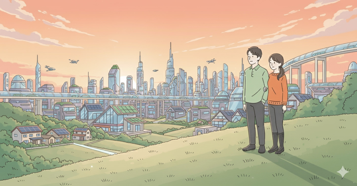 家の模型を持つ手