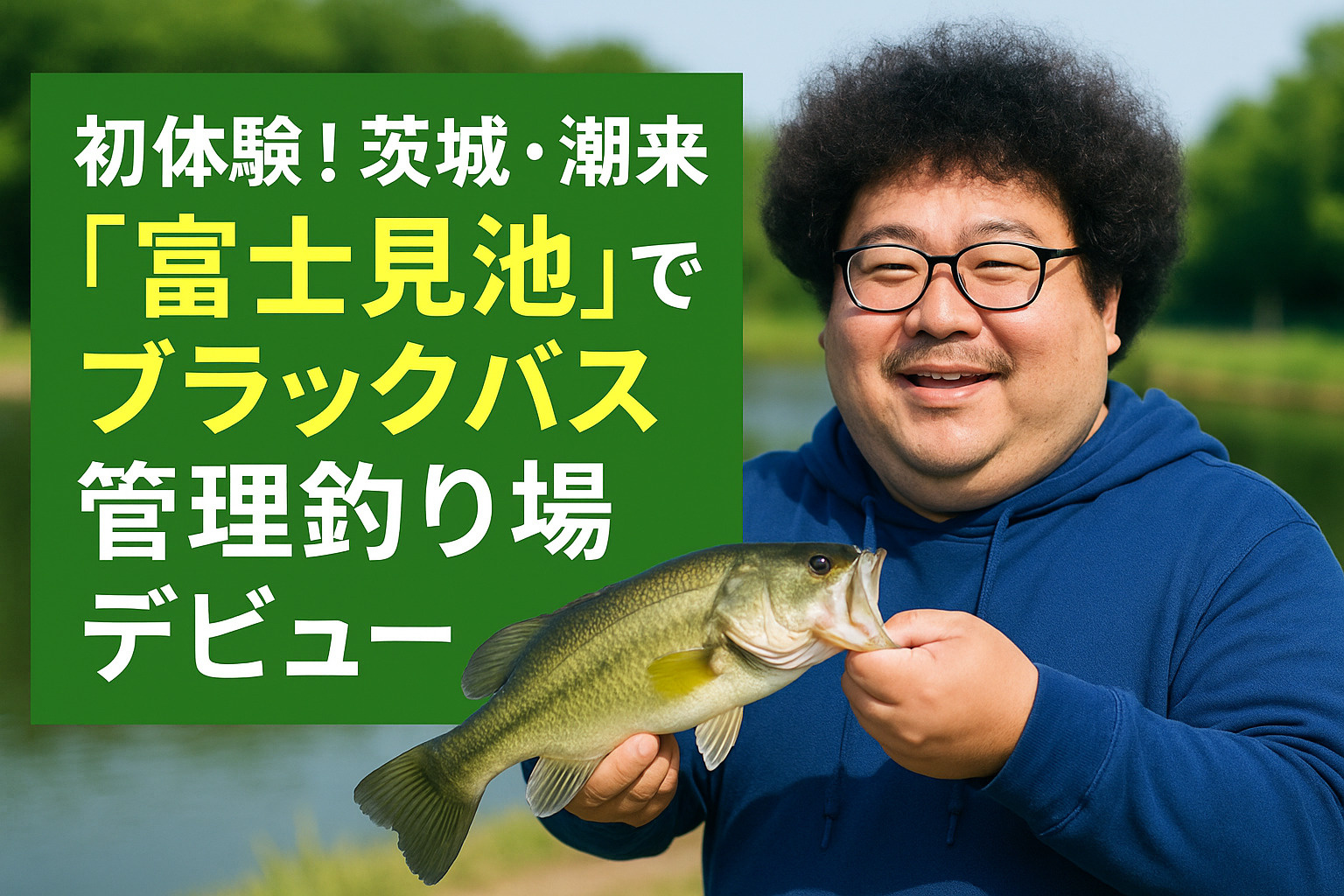 茨城・潮来「富士見池」でブラックバス管理釣り場デビューの画像