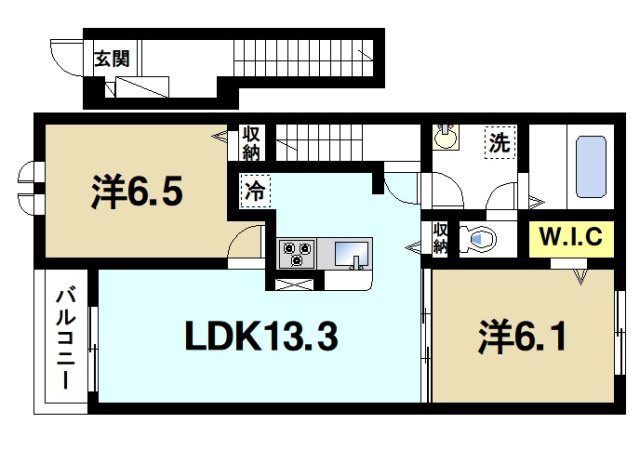 グランメゾンＮの間取り図2