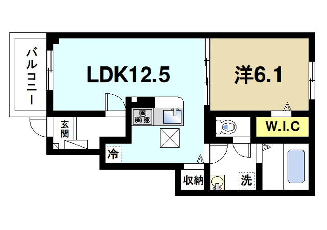 クレールシャトーの間取り図1