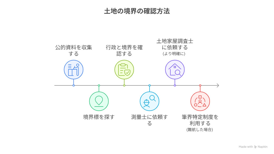 土地の境界について