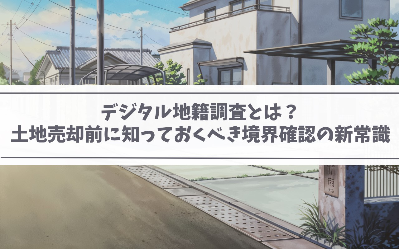 【2025年】デジタル地籍調査とは？土地売却前に知っておくべき境界確認の新常識の画像