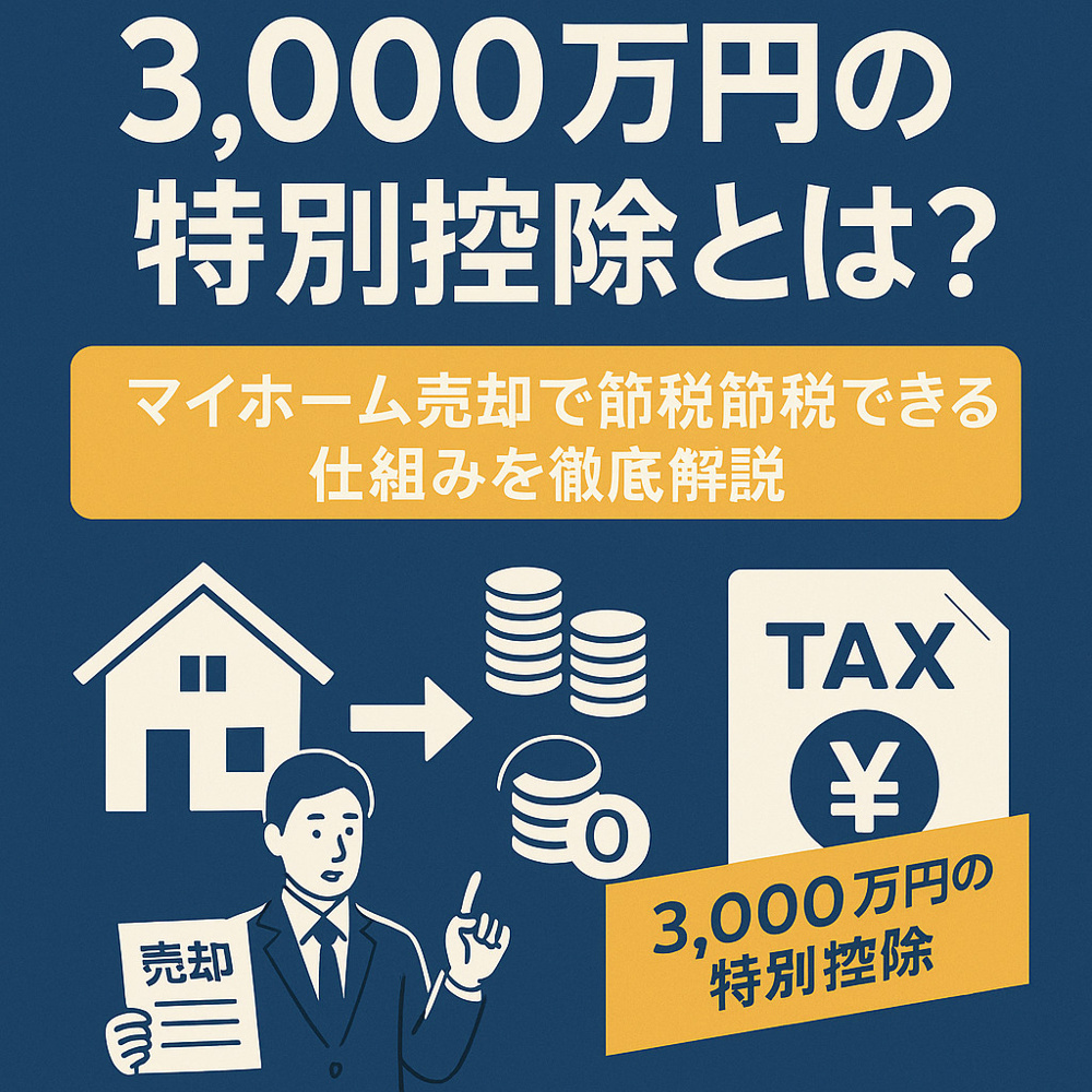 【知らないと損！】3,000万円の特別控除とは？マイホーム売却で節税できる仕組みを徹底解説の画像