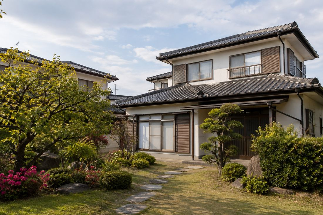 日本の戸建て住宅のイメージ（生成画像）