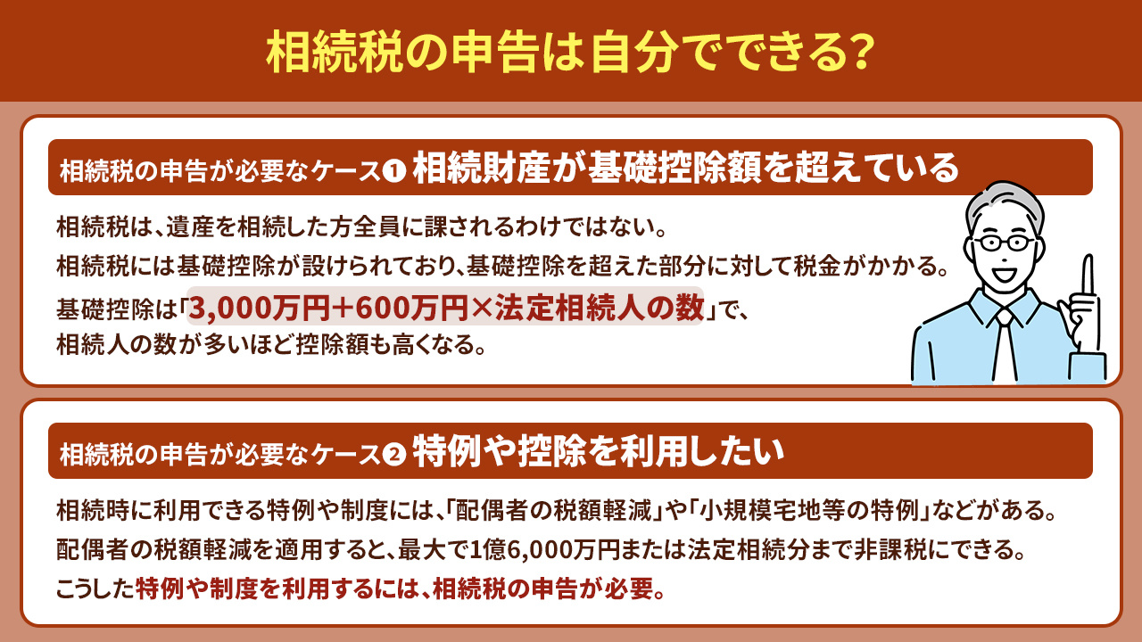相続税の申告は自分でできる？