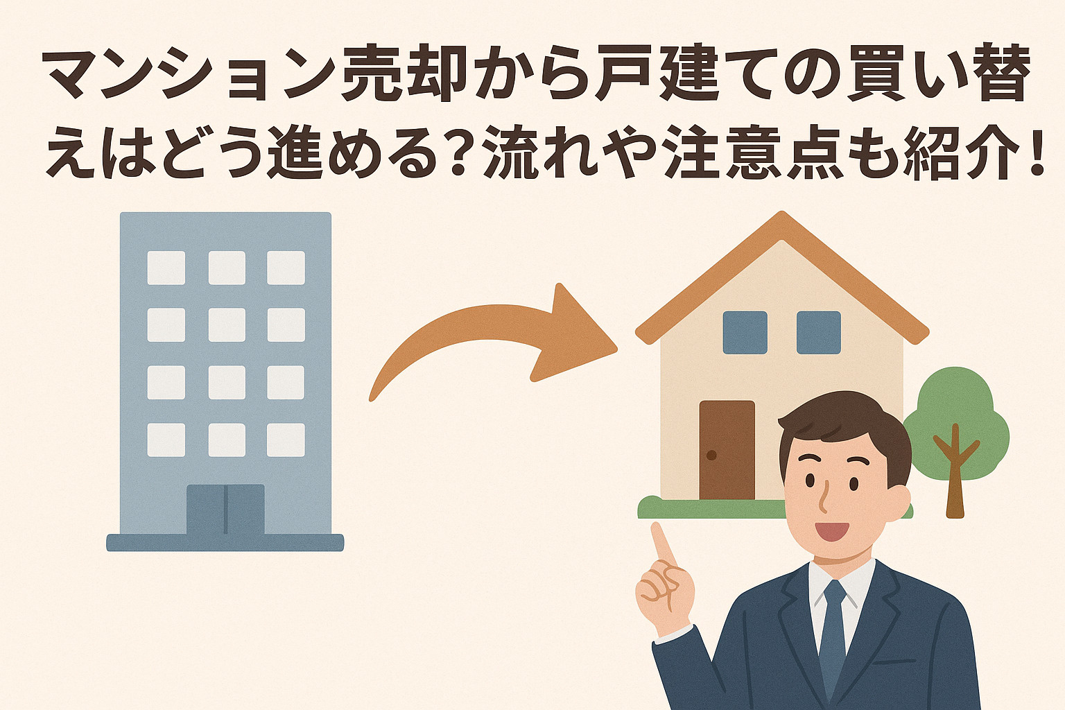 マンション売却から戸建ての買い替えはどう進める？流れや注意点も紹介の画像
